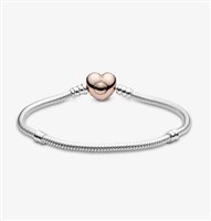 Bracciale Pandora Donna Pandora Icons in Argento Acquamarina 1 Ct 580719-18 - 580719-18
